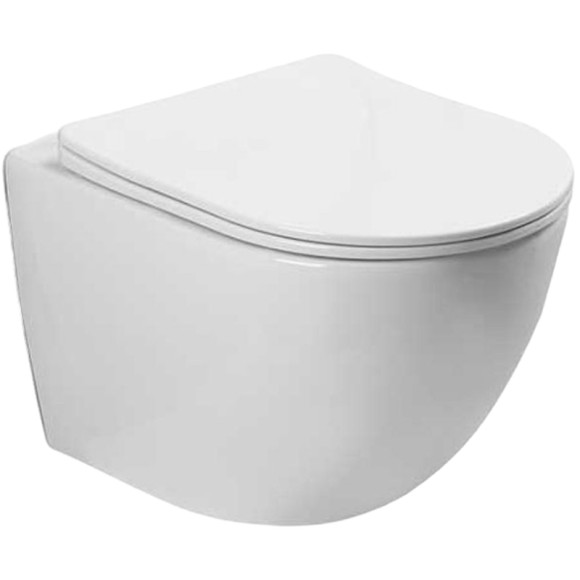 Комплект унитаза Vincea Globo VT1-14S с инсталляцией Berges Novum D5 040235 с сиденьем Микролифт и Черной матовой клавишей смыва