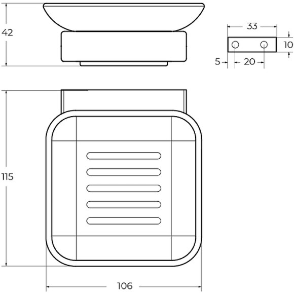 Мыльница Cezares Slider SLIDER-SODS-NOP Черная матовая Мыльница Cezares Slider SLIDER-SODS-NOP Черная матовая