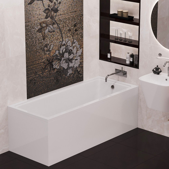 Акриловая ванна Corpa Nera Davinci 170x70 CN05002WH без гидромассажа