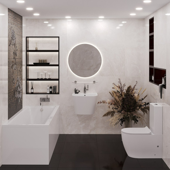 Акриловая ванна Corpa Nera Davinci 170x70 CN05002WH без гидромассажа