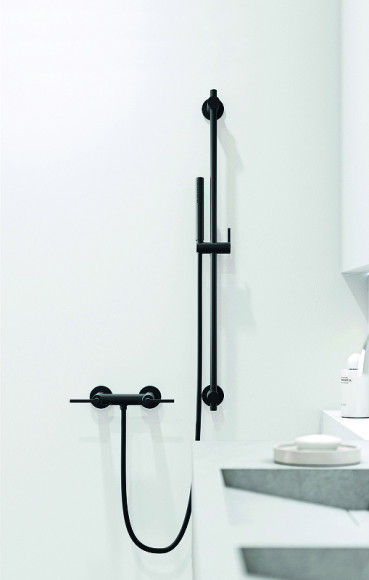 Смеситель для душа Kludi Nova Fonte Puristic 207103915 Черный матовый