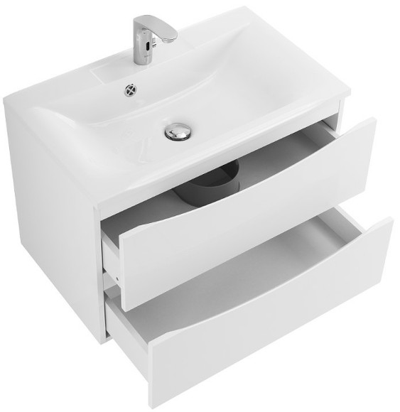 Тумба под раковину BelBagno Marino 65 MARINO-650-2C-SO-BL-P подвесная Bianco Lucido