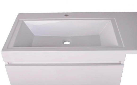 Тумба под раковину Style Line Даллас Люкс Plus 140 L СС-00002386 подвесная Белая Тумба под раковину Style Line Даллас Люкс Plus 140 L СС-00002386 подвесная Белая