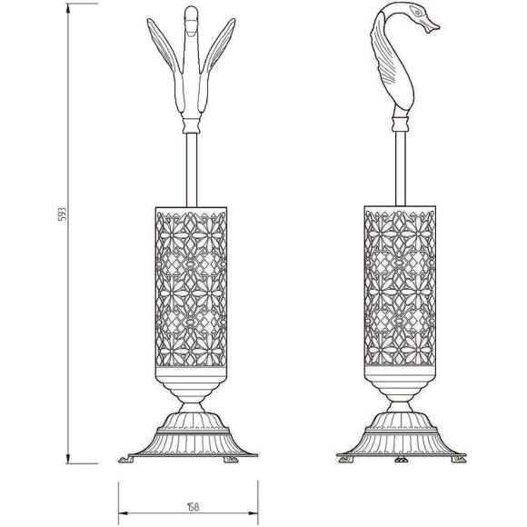 Ершик для унитаза Migliore Luxor 26125 Золото