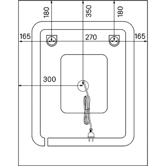 Зеркало Iddis Zodiac 60 ZOD60T0i98 с подсветкой с подогревом Белое
