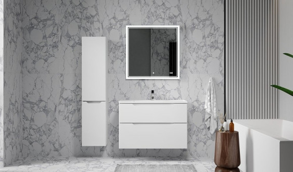 Тумба под раковину Raval Wector 90 Wct.01.90/P/W/MD подвесная Белая