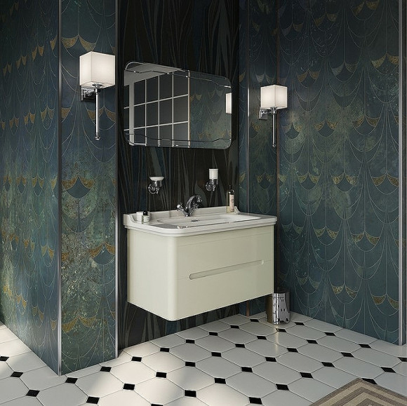 Тумба под раковину Kerasan Waldorf 94 925530 подвесная Bi vaniglia matt