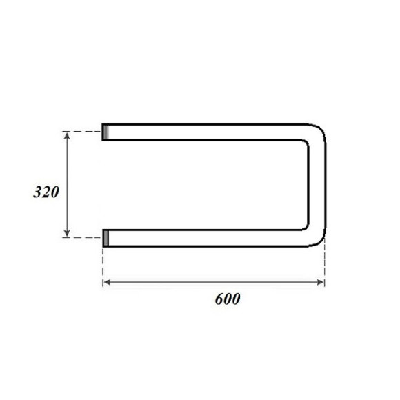 Водяной полотенцесушитель Point П-образный PN35336 320x600 Хром Водяной полотенцесушитель Point П-образный PN35336 320x600 Хром