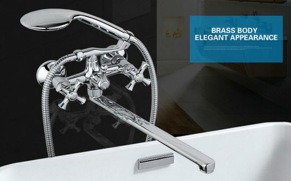 Смеситель для ванны Gappo G2242 универсальный Хром