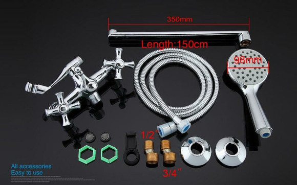 Смеситель для ванны Gappo G2242 универсальный Хром