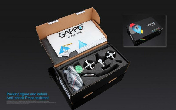 Смеситель для ванны Gappo G2242 универсальный Хром