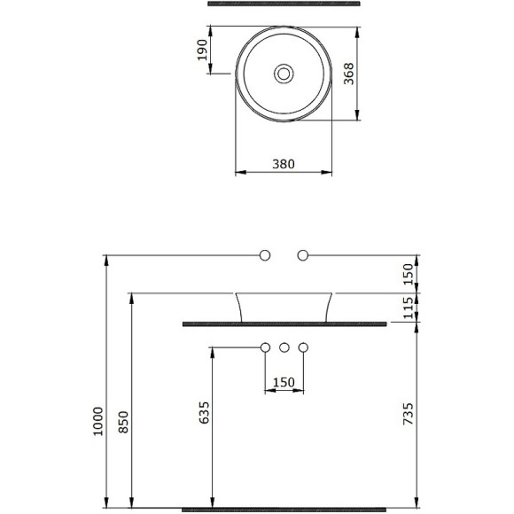 Раковина-чаша Berges Ego SL 38 181711 Темно-синяя матовая Раковина-чаша Berges Ego SL 38 181711 Темно-синяя матовая