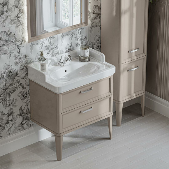 Раковина Kerama Marazzi Pompei 80 PO.wb.80 Белая глянцевая Раковина Kerama Marazzi Pompei 80 PO.wb.80 Белая глянцевая