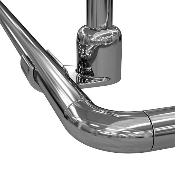 Карниз для ванны WasserKRAFT Dinkel180x90 SC-469018 Хром Карниз для ванны WasserKRAFT Dinkel180x90 SC-469018 Хром