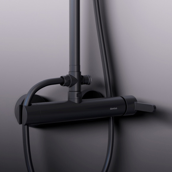 Душевая система Damixa Scandinavian Pure 936710300 Черная матовая