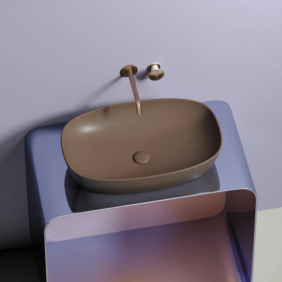 Раковина-чаша Ceramicanova Element 60 CN6049MDB Темно-коричневая матовая Раковина-чаша Ceramicanova Element 60 CN6049MDB Темно-коричневая матовая