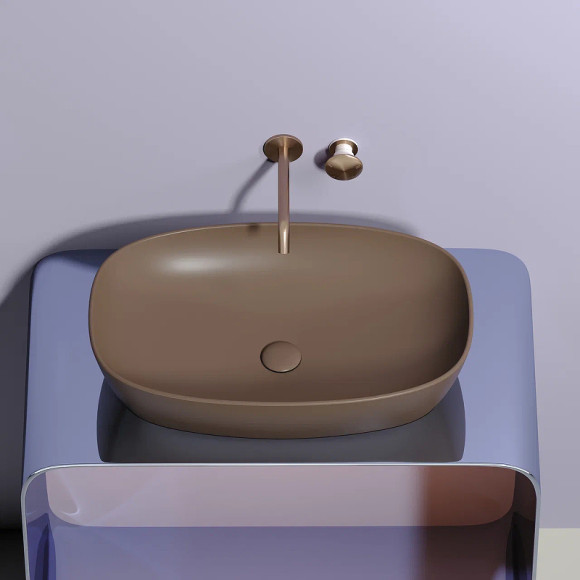 Раковина-чаша Ceramicanova Element 60 CN6049MDB Темно-коричневая матовая Раковина-чаша Ceramicanova Element 60 CN6049MDB Темно-коричневая матовая