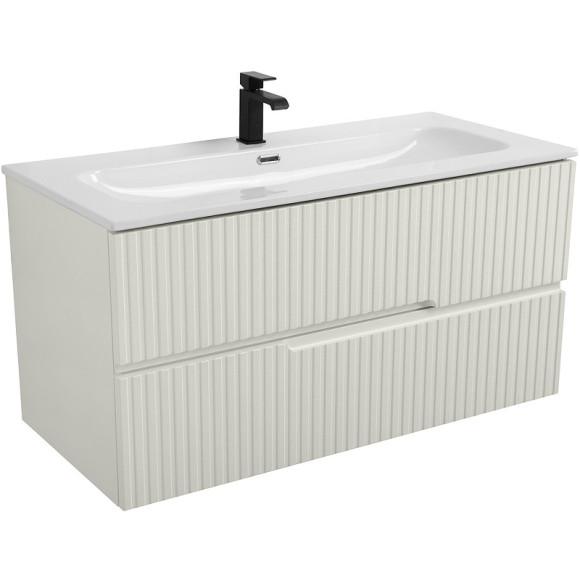 Тумба под раковину Cezares Duet-N 100 DUET-N-1000-2C-SO-AS-P подвесная Альпака брашированная