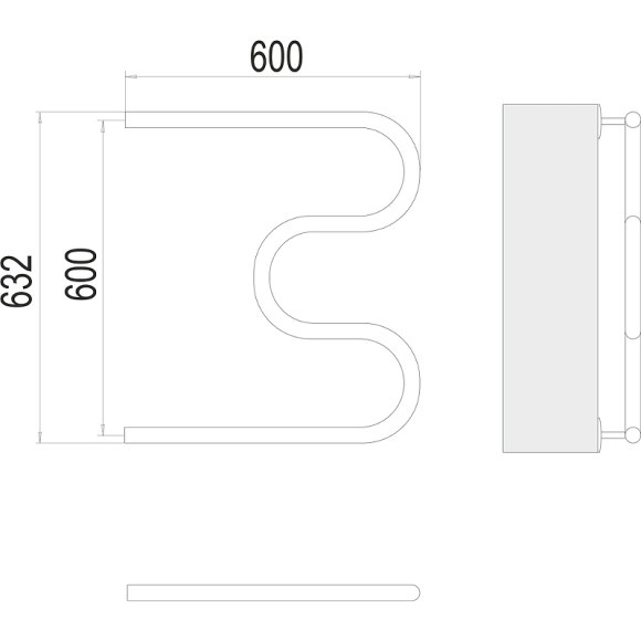 Водяной полотенцесушитель Terminus М-образный (1) 600х600 4620768881213 Хром, боковое подключение, G 1" НР Водяной полотенцесушитель Terminus М-образный (1) 600х600 4620768881213 Хром, боковое подключение, G 1" НР