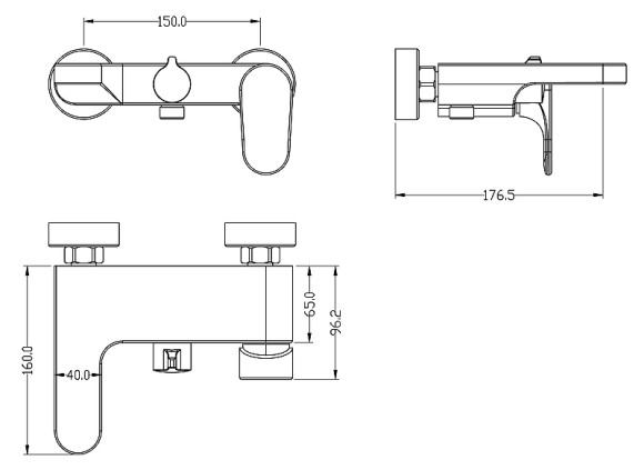 Смеситель для ванны Boheme Spectre 453-BR Бронза Смеситель для ванны Boheme Spectre 453-BR Бронза