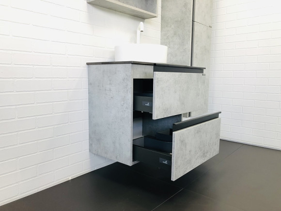 Тумба с раковиной Comforty Эдинбург 60-2 00-00005701 подвесная Бетон светлый Тумба с раковиной Comforty Эдинбург 60-2 00-00005701 подвесная Бетон светлый