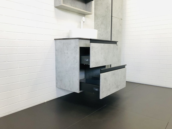 Тумба с раковиной Comforty Эдинбург 60-2 00-00005701 подвесная Бетон светлый Тумба с раковиной Comforty Эдинбург 60-2 00-00005701 подвесная Бетон светлый