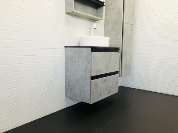 Тумба с раковиной Comforty Эдинбург 60-2 00-00005701 подвесная Бетон светлый Тумба с раковиной Comforty Эдинбург 60-2 00-00005701 подвесная Бетон светлый