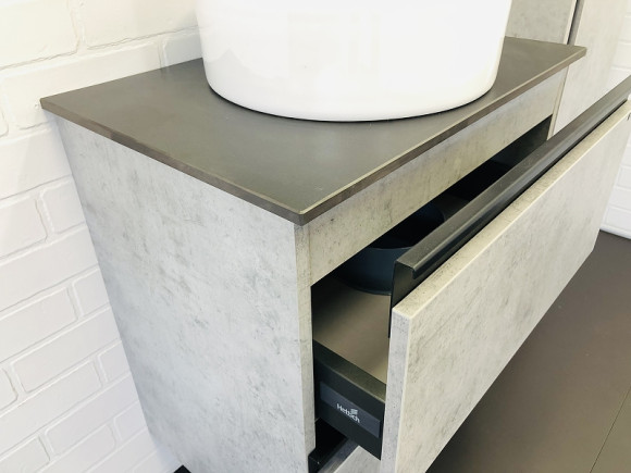 Тумба с раковиной Comforty Эдинбург 60-2 00-00005701 подвесная Бетон светлый Тумба с раковиной Comforty Эдинбург 60-2 00-00005701 подвесная Бетон светлый