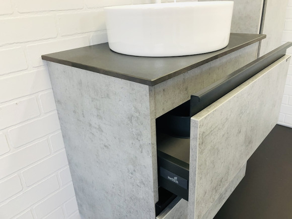 Тумба с раковиной Comforty Эдинбург 60-2 00-00005701 подвесная Бетон светлый Тумба с раковиной Comforty Эдинбург 60-2 00-00005701 подвесная Бетон светлый