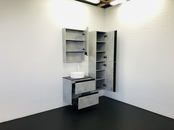 Тумба с раковиной Comforty Эдинбург 60-2 00-00005701 подвесная Бетон светлый Тумба с раковиной Comforty Эдинбург 60-2 00-00005701 подвесная Бетон светлый