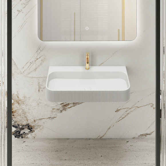 Раковина Vincea 75 VWB-6SG75MW Белая матовая Раковина Vincea 75 VWB-6SG75MW Белая матовая