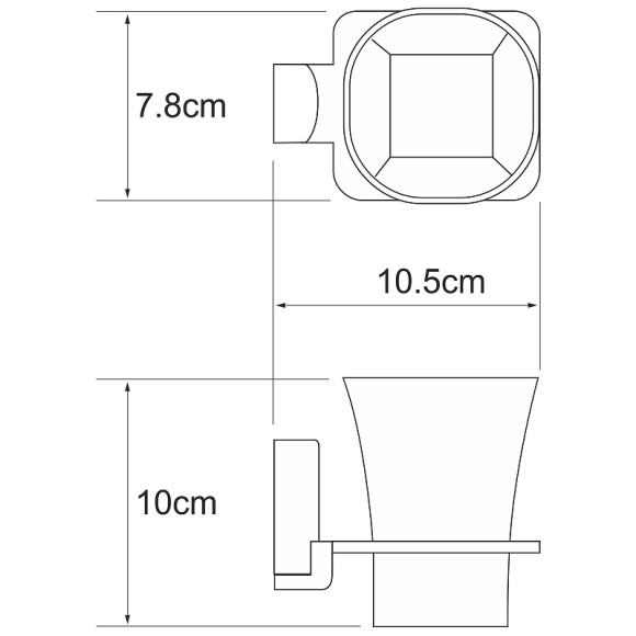 Стакан для зубных щеток WasserKRAFT Leine K-5028W Хром Стакан для зубных щеток WasserKRAFT Leine K-5028W Хром