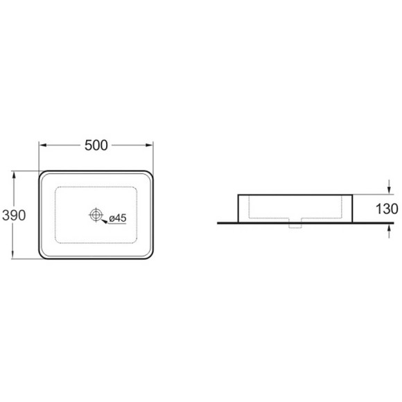 Раковина-чаша Vincea 50 VBS-105MA Антрацит матовый Раковина-чаша Vincea 50 VBS-105MA Антрацит матовый