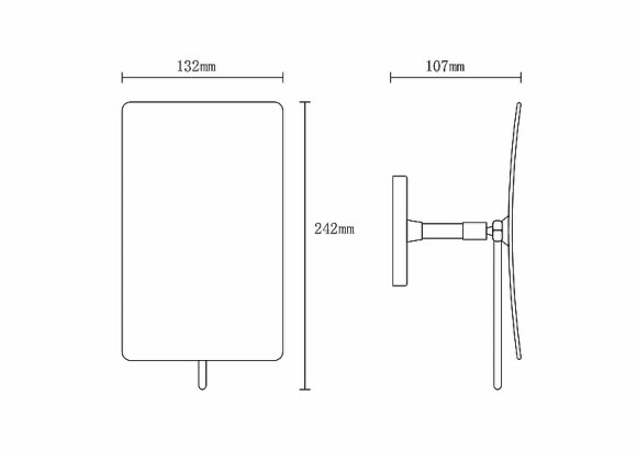 Косметическое зеркало Boheme Modern 506-G Золото Косметическое зеркало Boheme Modern 506-G Золото