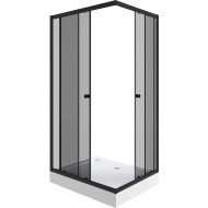 Душевой уголок Niagara Eco 100х80 NG-018-14QT профиль Черный стекло тонированное Душевой уголок Niagara Eco 100х80 NG-018-14QT профиль Черный стекло тонированное