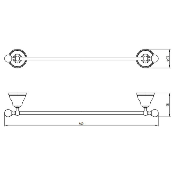 Полотенцедержатель Migliore Provance 17708 Золото Полотенцедержатель Migliore Provance 17708 Золото