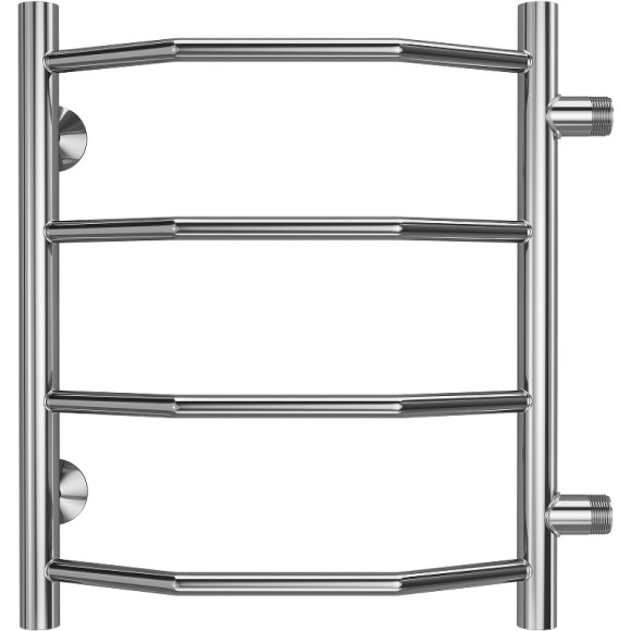Водяной полотенцесушитель Terminus Виктория П4 400х500 бп320 4670078530042 Хром, боковое подключение, G 1" НР Водяной полотенцесушитель Terminus Виктория П4 400х500 бп320 4670078530042 Хром, боковое подключение, G 1" НР