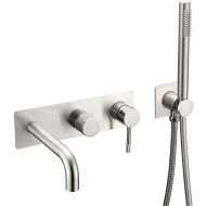 Смеситель для ванны Boheme Uno 464-3-NB Никель брашированный