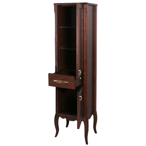 Шкаф пенал ASB-Woodline Модерн 40 11256 Антикварный орех