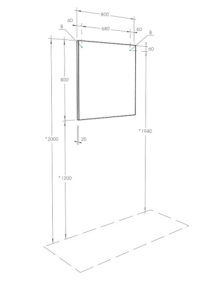 Зеркало Aquaton Рико 80 1A216502RI010 Белое