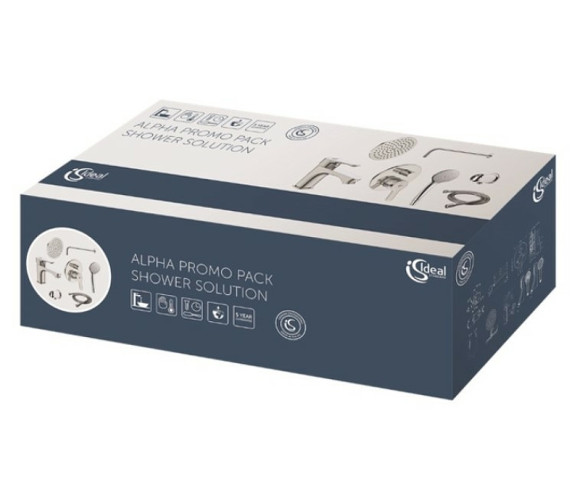 Комплект смесителей Ideal Standard Alpha BD003AA Хром Комплект смесителей Ideal Standard Alpha BD003AA Хром