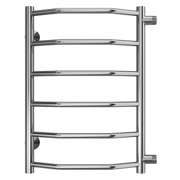 Водяной полотенцесушитель Terminus Виктория П6 400х600 бп500 4670078530059 Хром, боковое подключение, G 1" НР