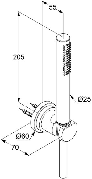 Душевой гарнитур Kludi Nova Fonte 2085005-25 Хром