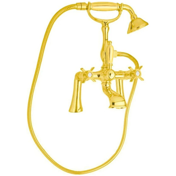 Смеситель на борт ванны Cezares Lord LORD-PBV-03/24-M Золото 24 карат