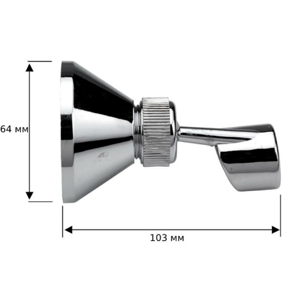 Держатель ручного душа Remer 335P Хром Держатель ручного душа Remer 335P Хром