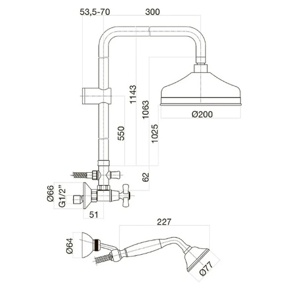 Душевая система Webert Armony AM760405015 Хром Душевая система Webert Armony AM760405015 Хром