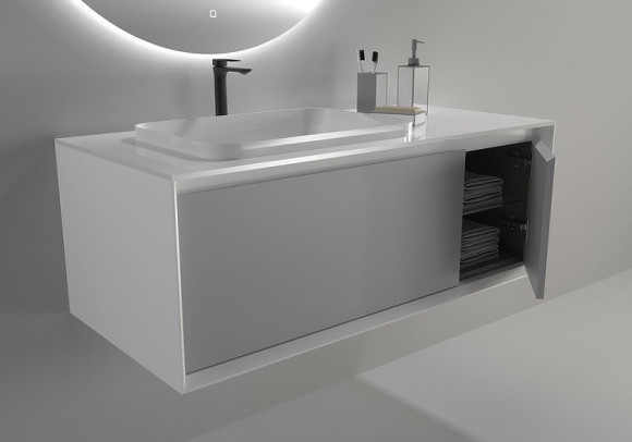 Тумба под раковину Astra Form Фрейм 110 03330014 подвесная Белая Тумба под раковину Astra Form Фрейм 110 03330014 подвесная Белая