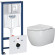 Комплект унитаза Ceramicanova Play CN3001 с инсталляцией Grohe Rapid SL 38775001 с сиденьем Микролифт и клавишей смыва Хром Комплект унитаза Ceramicanova Play CN3001 с инсталляцией Grohe Rapid SL 38775001 с сиденьем Микролифт и клавишей смыва Хром