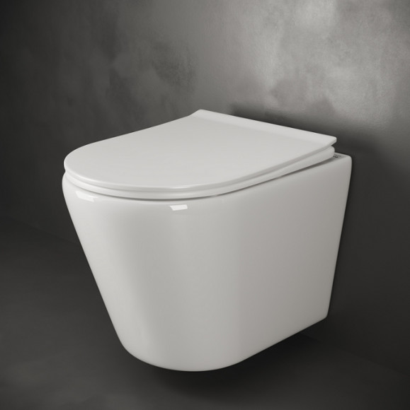 Унитаз Ceramicanova Highlight Rimless CN1804 подвесной с сиденьем Микролифт