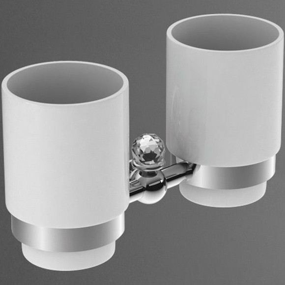 Стакан для зубных щеток Art&Max Antic Crystal AM-E-2688SJ-Cr двойной Хром Стакан для зубных щеток Art&Max Antic Crystal AM-E-2688SJ-Cr двойной Хром